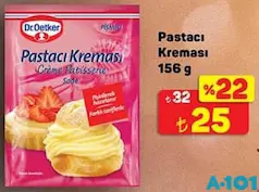 DR. OETKER PASTACI KREMASI 156 G fiyat ve kampanya bilgisi
